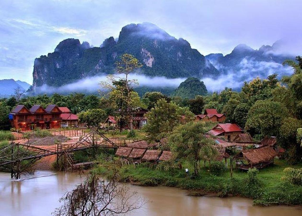 Mountainview Riverside Boutique Hotel Vang Vieng Zewnętrze zdjęcie